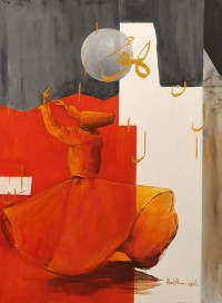 Abdul Hameed, 36 x 48 inch, Acrylic on Canvas, Figurative Painting, AC-ADHD-077